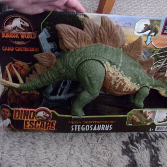 Mattel Jurassic World Toys Camp Cretaceous Mega Destroyers Stegosaurus Dinosaur - Picture 3 of 3